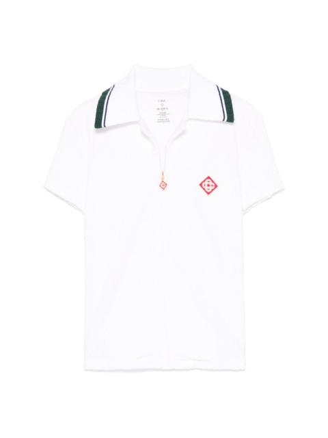 CASABLANCA ribbed-collar shirt