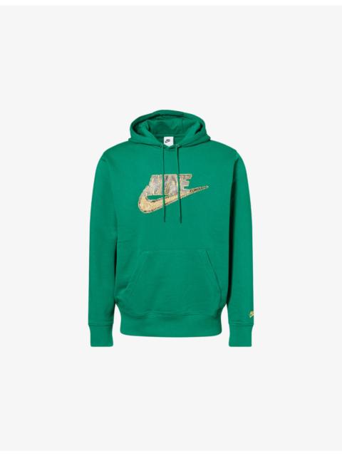 Nike Logo-Print Cotton-Jersey Hoody