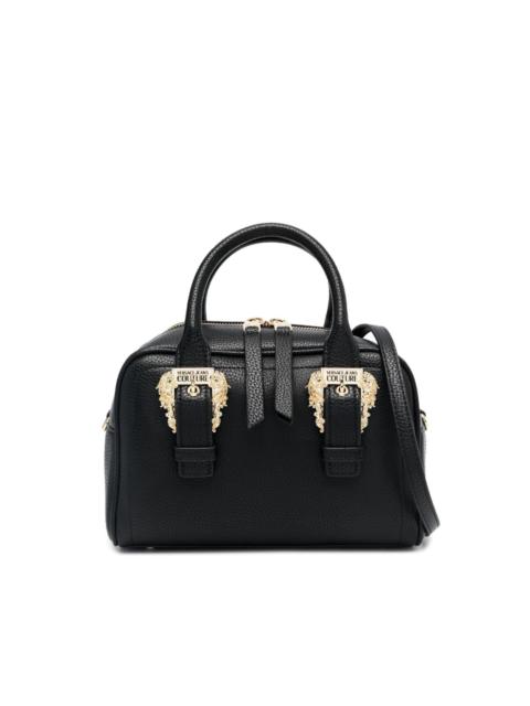 VERSACE JEANS COUTURE Baroque-buckle faux-leather tote bag