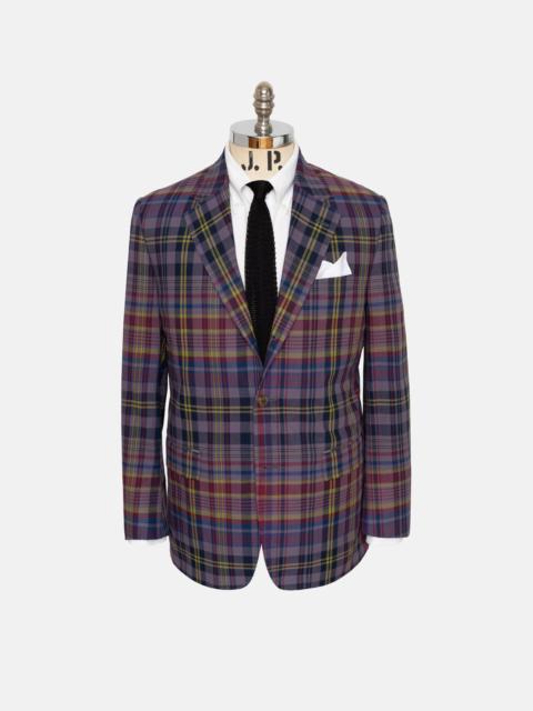 J. PRESS TEA STAINED MADRAS PLAID SPORT COAT