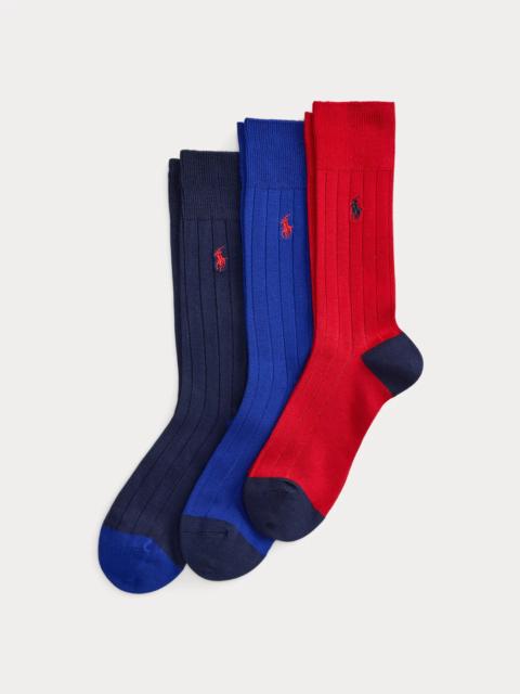 Polo Ralph Lauren Ribbed Trouser Sock 3-Pack