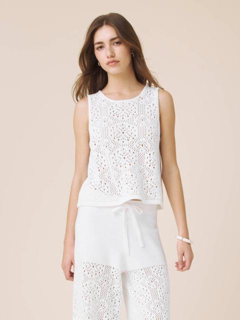 Splendid Beckham Crochet Sweater Tank