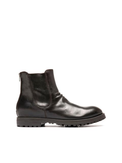 OFFICINE CREATIVE zipped leather boots