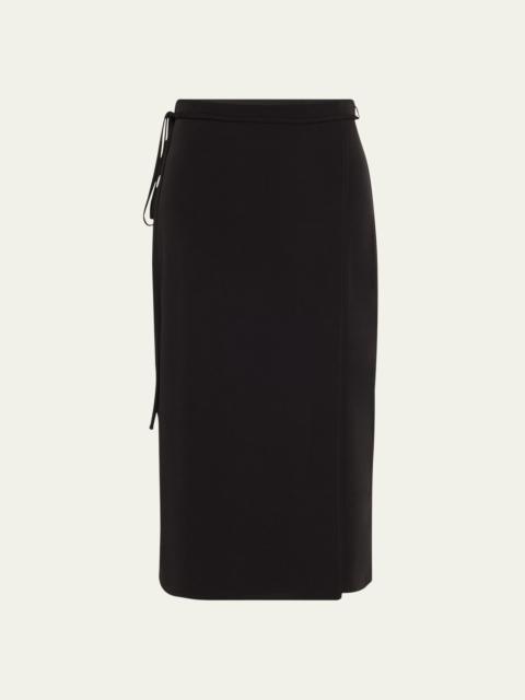 Midi Tie Wrap Skirt