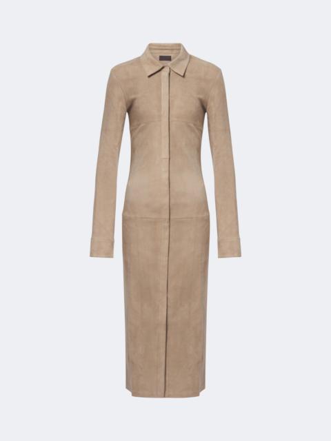 STOULS Becky suede shirt dress