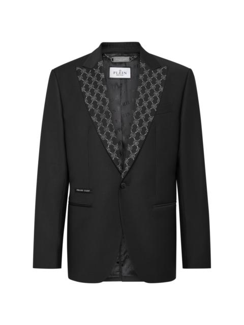 PHILIPP PLEIN monogram-pattern blazer