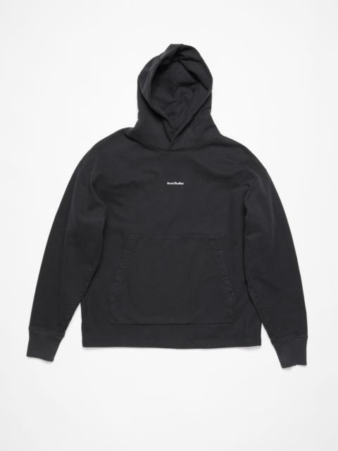 Acne Studios Logo hooded sweatshirt - Black