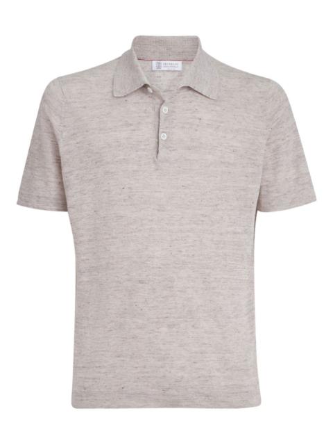 Brunello Cucinelli short-sleeves knit polo shirt