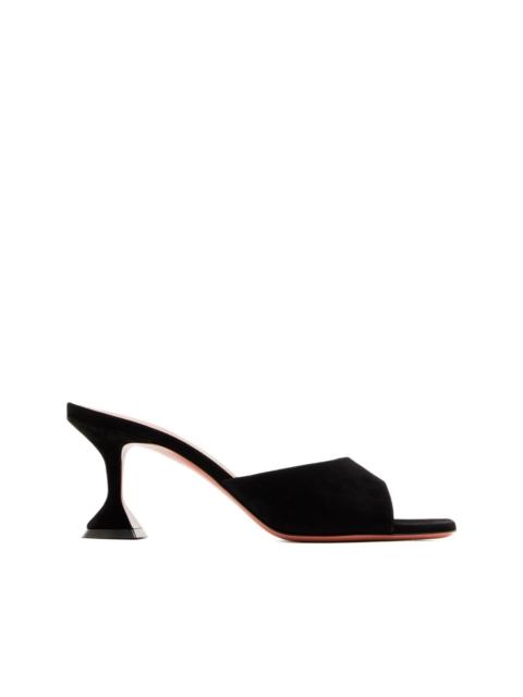 Amina Muaddi flared-heel suede mules