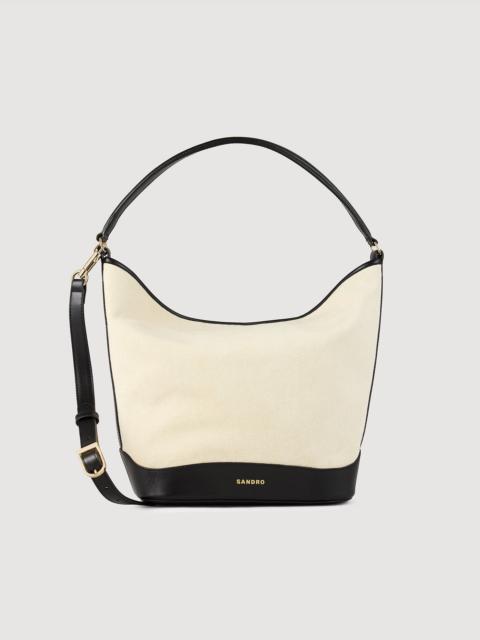 Sandro TANGOSO CANVAS BUCKET BAG