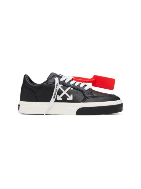 Off-White Black Vulcanized Low Calf Sneakers