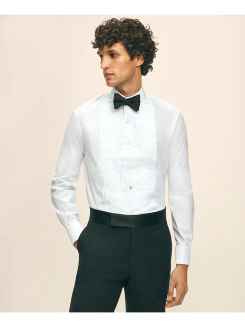 Brooks Brothers Black Fleece Pleated Londoner Collar Tuxedo Shirt in Sea Island Cotton