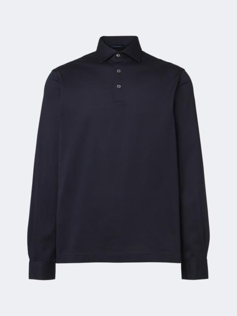 THOM SWEENEY Cotton jersey polo shirt