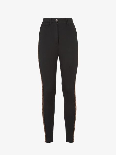 FENDI Black jersey pants