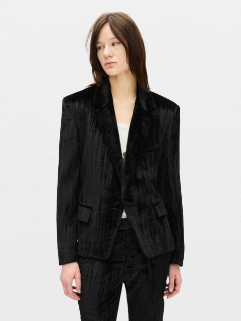 Ann Demeulemeester The Susa Comfort Tailored Blazer With Contrast On Back