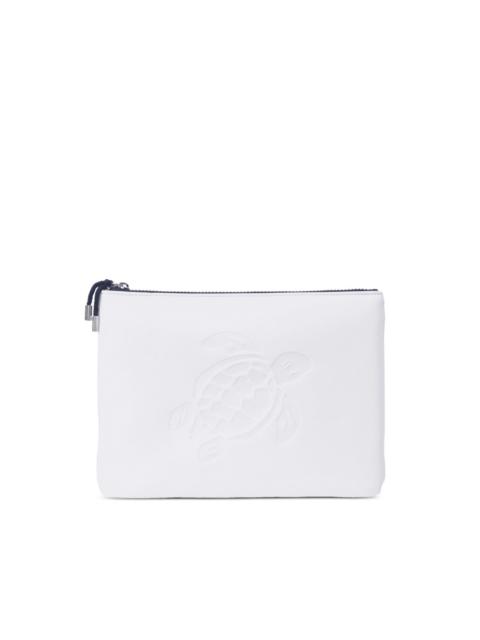 Vilebrequin Pool embossed-turtle clutch bag