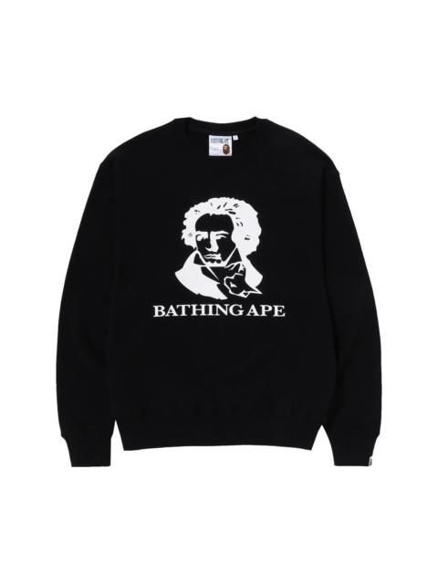 BAPE Classic Bathing Ape Relaxed Fit Crewneck 'Black'