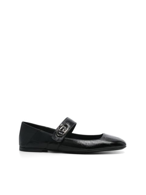Valentino VLogo Locker ballet flats