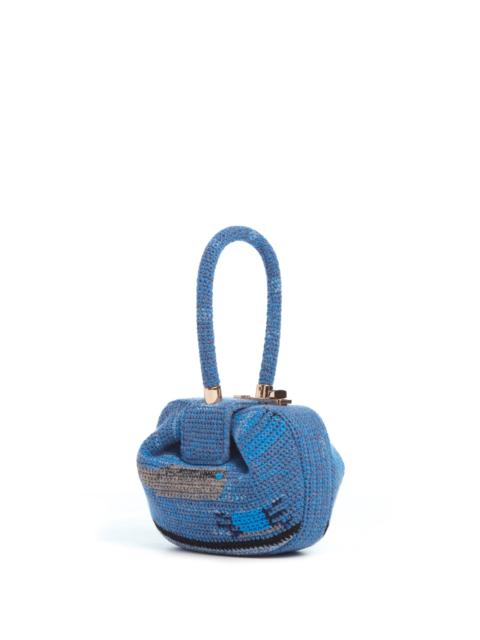 GABRIELA HEARST Demi Bag in Water Multi Crochet Cashmere