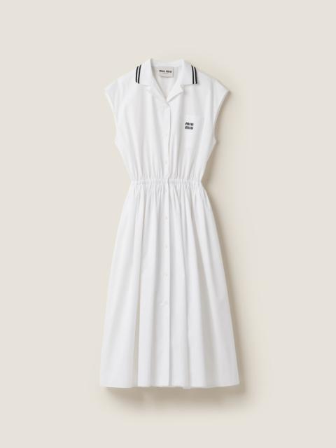Miu Miu Poplin midi-dress