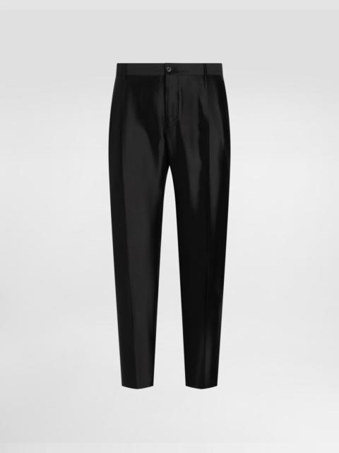 Dolce & Gabbana Mikado shantung silk trousers