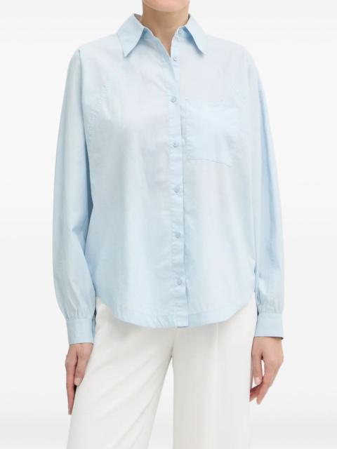 BOSS chest-pocket long-sleeve top