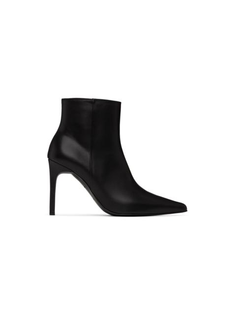 JUUN.J Black Leather Stiletto Boots