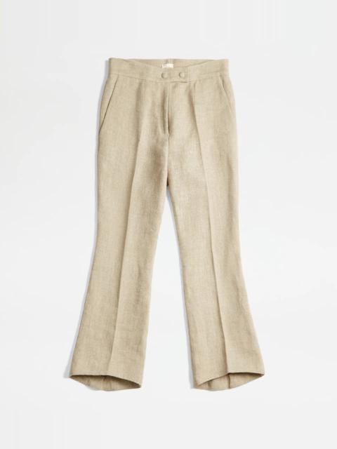 Tod's TRUMPET-SHAPED TROUSERS - BEIGE