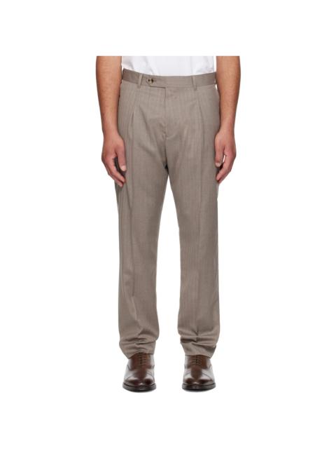 Paul Smith Brown Wool Trousers