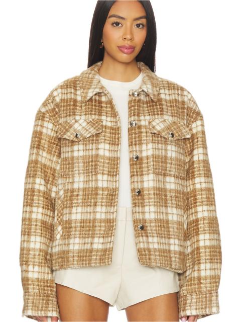 GUIZIO Quilted Plaid Jacket