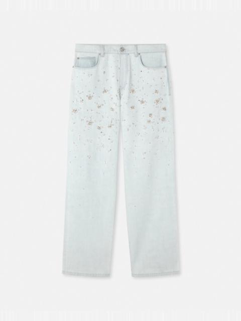 VERSACE Embellished Jeans