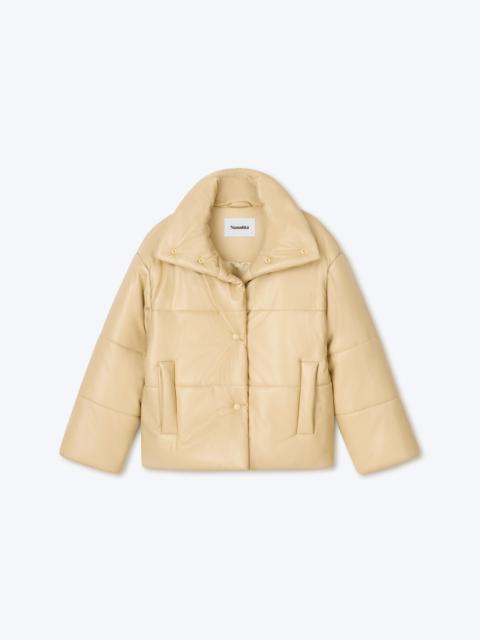 Nanushka HIDE - OKOBOR™ alt-leather puffer jacket - Almond