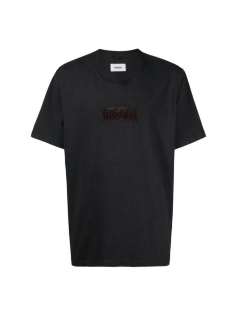 doublet logo-patch organic cotton T-shirt