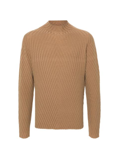 GIORGIO ARMANI textured sweater