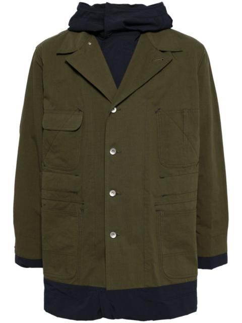 sacai single-breasted coat