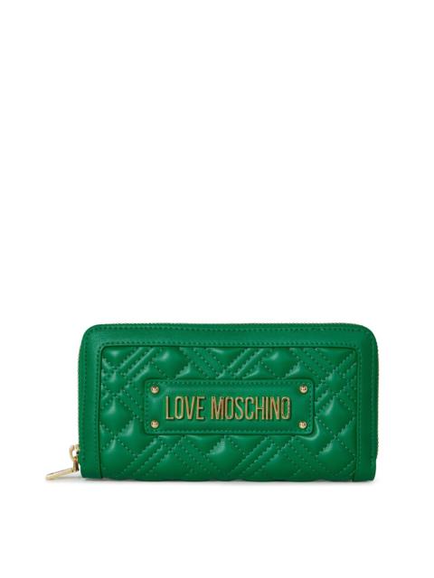 Moschino QUILTED LOGO ZIPPED PURSE
