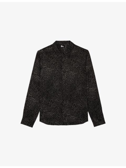The Kooples Polka-Dot Long-Sleeved Woven Shirt