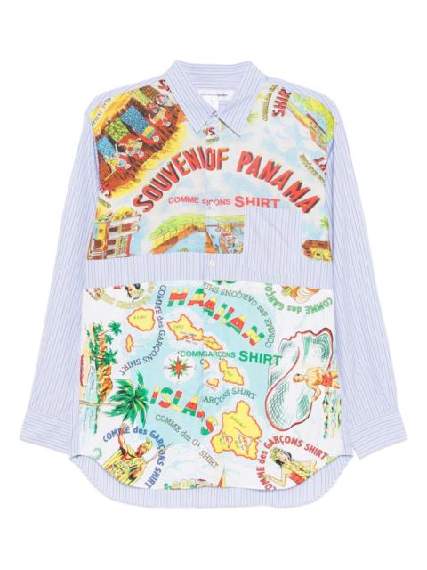 Comme des Garçons SHIRT colour-block striped shirt