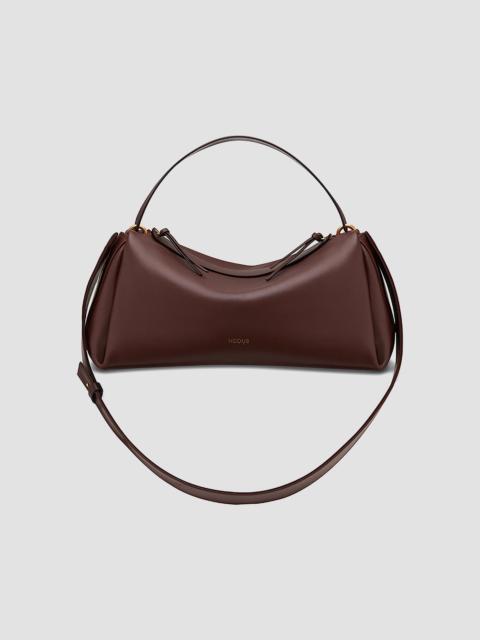 NEOUS Women's Scorpius Leather Shoulder Bag - Dark Chocolate