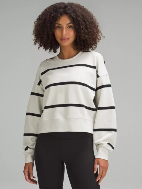 Perfectly Oversized Cropped Crew *Stripe