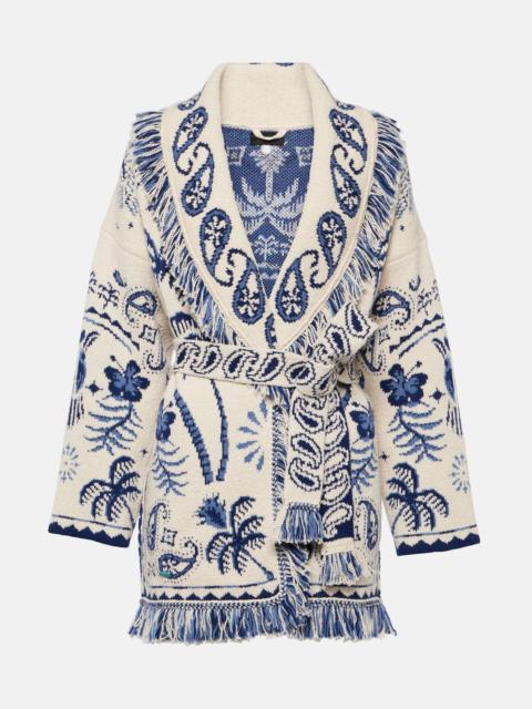 Alanui Lush 자연 Foulard 카디건