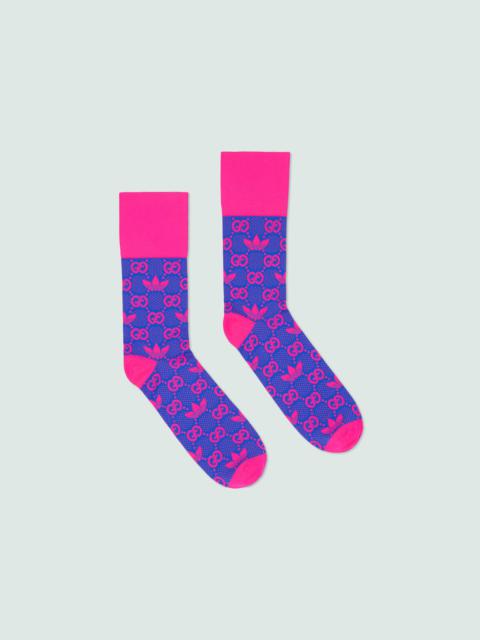 GUCCI adidas x Gucci GG Trefoil nylon knit socks
