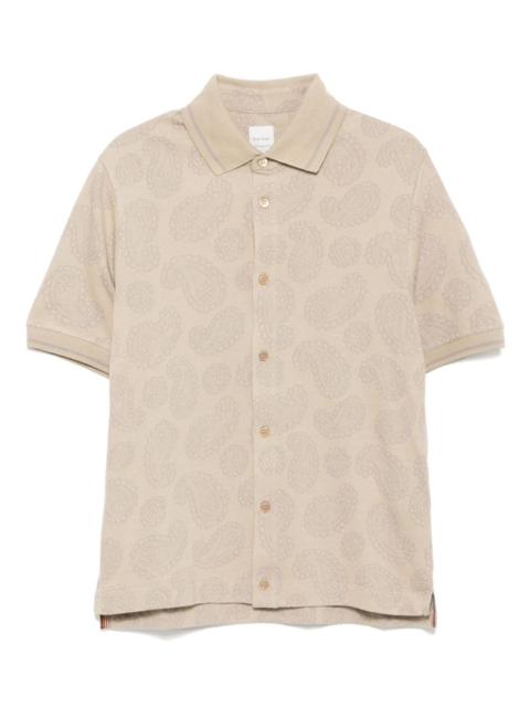 Paul Smith jacquard polo shirt
