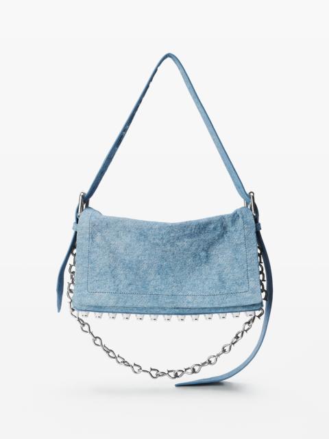 Alexander Wang Ricco Crushed Flap Bag in Leather Medium