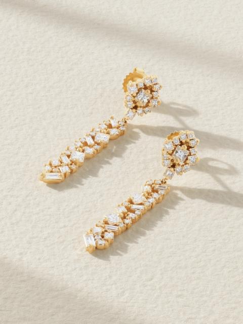 SUZANNE KALAN La Fantasie 18-karat Gold Diamond Earrings