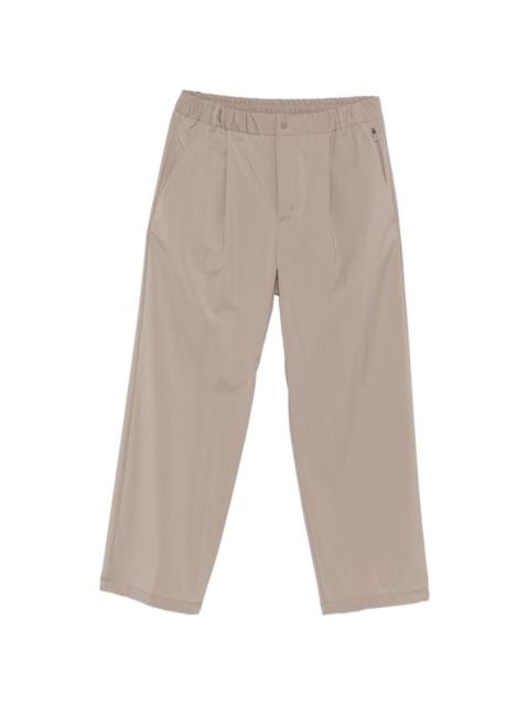 Herno pleated elasticated-waist trousers