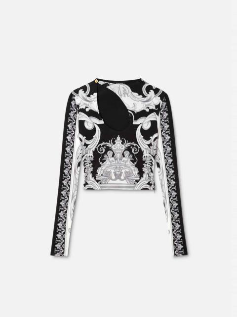 Silver Baroque Cut-out Shirt