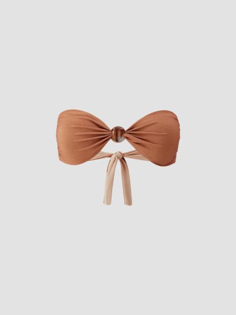 MELISSA ODABASH Women's Devon Bandeau Bikini Top - Bronze