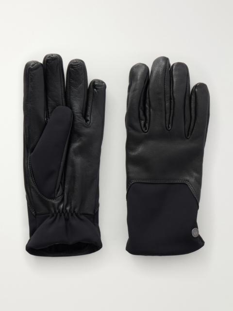 Canada Goose Mixed Media Shell-Trimmed Leather Gloves