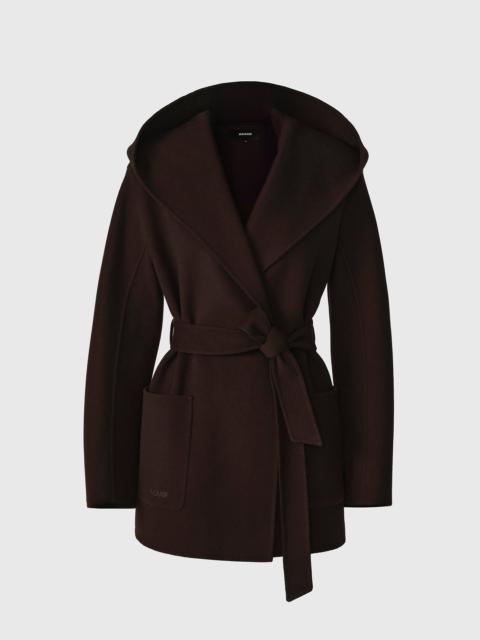 MACKAGE PAYA-Z Wool Wrap Coat With Sash Belt